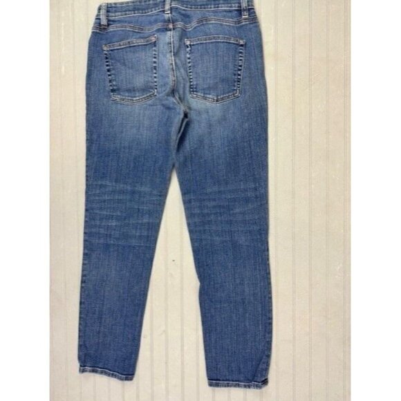 Eileen Fisher Size 2 Womens Jeans Straight Mid Rise Med Wash Stretch - Picture 3 of 3